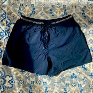 Versace Bathing Suite with Greek Keys in Black